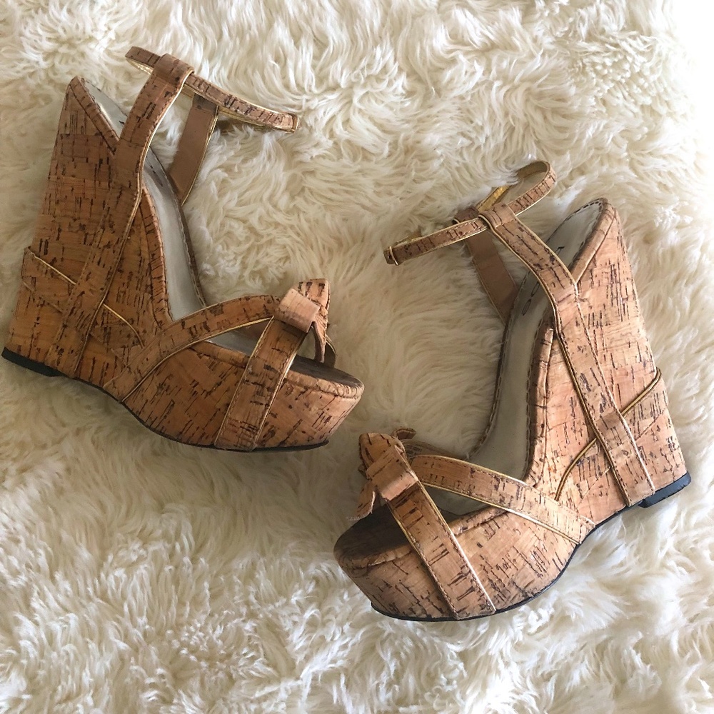 BEBE Platform Sandals